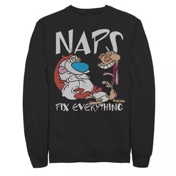 Мужские брюки Ren & Stimpy Naps Fix Everything с портретным флисом Licensed Character