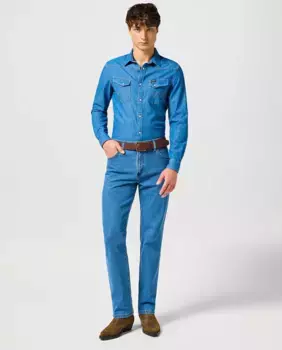 Мужские брюки с 5 карманами из Техаса Wrangler, синий