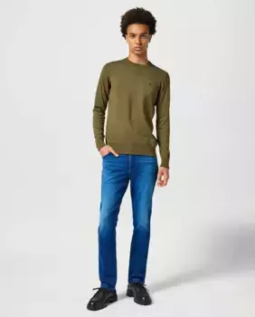 Мужские брюки с 5 карманами Texas Slim Wrangler, цвет Azul ndigo