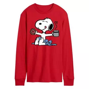 Мужские брюки с арахисом Snoopy Donut Coffee с длинным рукавом Licensed Character