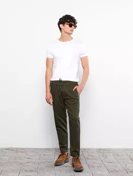 Мужские брюки с имитацией льна стандартной посадки LCW Casual