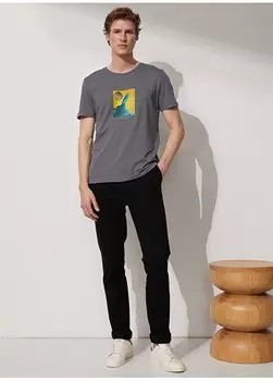 Мужские брюки с нормальной талией и нормальными штанинами, темно-синие, стандартного кроя People By Fabrika