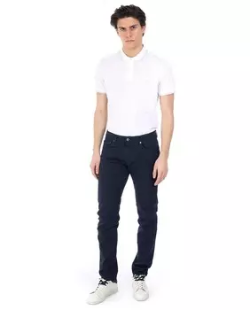 Мужские брюки с пятью карманами классического кроя темно-синего цвета Harmont&Blaine, темно-синий