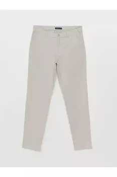 Мужские брюки Slim Fit Dobby LC Waikiki, бежевый