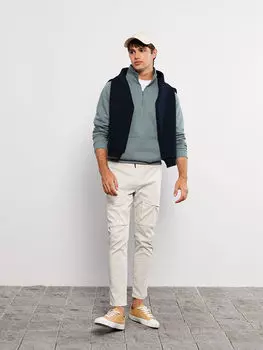 Мужские брюки Slim Fit из габардина LCW Casual