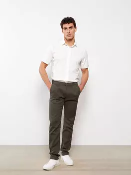 Мужские брюки Slim Fit из поплина LCWAIKIKI Classic