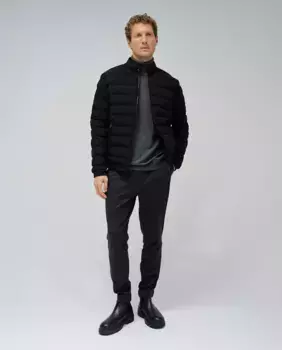 Мужские брюки slim fit из ткани Salsa Jeans, серый