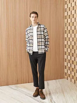 Мужские брюки Slim Fit в клетку LCW Vision