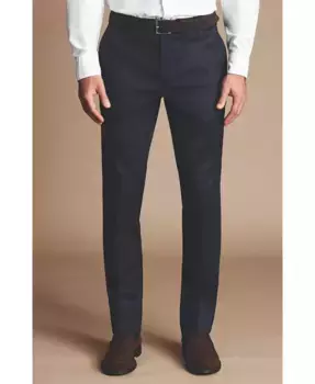 Мужские брюки Smart Texture Slim Fit Charles Tyrwhitt, синий