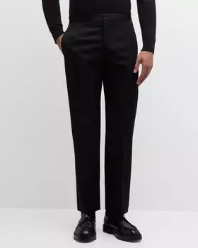 Мужские брюки-смокинг с атласной талией Givenchy, цвет Black