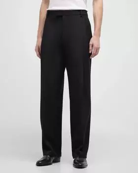 Мужские брюки-смокинг со складками Off-White, цвет Black