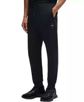 Мужские брюки спортивного костюма из хлопковой смеси Hugo Boss, черный