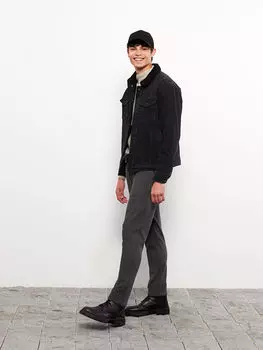 Мужские брюки стандартного кроя с завязками на талии LCW Casual