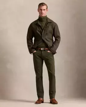 Мужские брюки Sullivan Slim fit с пятью карманами Polo Ralph Lauren, оливковый