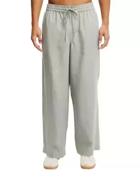 Мужские брюки Super Baggy из льна COTTON ON, зеленый