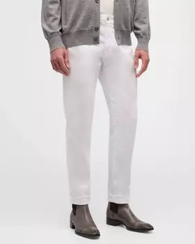Мужские брюки Tellis Modern Slim из судового твила AG Jeans, цвет White