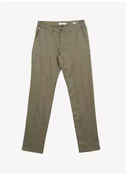 Мужские брюки узкого кроя горчичного цвета с нормальной талией U.S. Polo Assn.