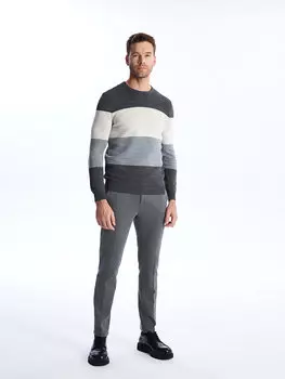 Мужские брюки узкого кроя LCWAIKIKI Classic, темно-серый