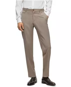 Мужские брюки узкого кроя с микрорисунком Hugo Boss