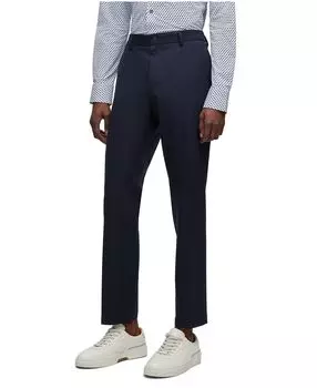 Мужские брюки узкого кроя с микроузором Hugo Boss