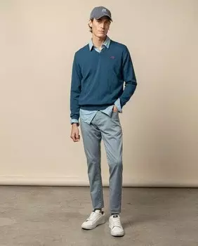 Мужские брюки узкого кроя с пятью карманами Scotta 1985, синий