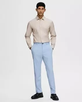 Мужские брюки узкого кроя Selected, светло-синий