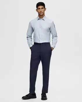 Мужские брюки узкого кроя Selected, темно-синий