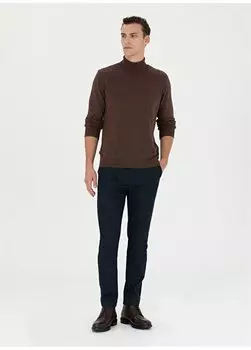 Мужские брюки узкого кроя темно-синего цвета с нормальной талией и нормальными штанинами ПАРАГВАЙ Pierre Cardin, темно-синий