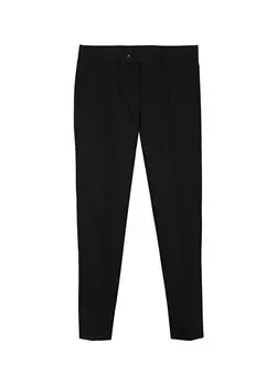 Мужские брюки узкого кроя темно-синего цвета с нормальной талией и нормальными штанинами Svari