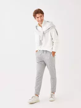 Мужские брюки в клетку стандартной выкройки LCW Casual