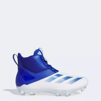 Мужские бутсы adidas Adizero Chaos Football Lineman, цвет cloud white / royal blue / cloud white