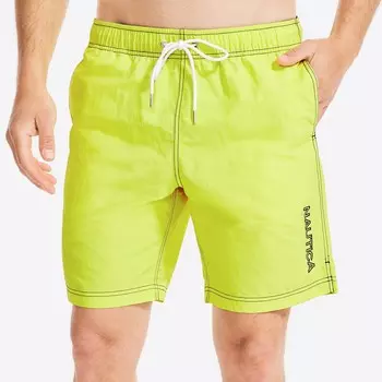 Мужские быстросохнущие плавки Nautica 8 дюймов, цвет Blazing Yellow
