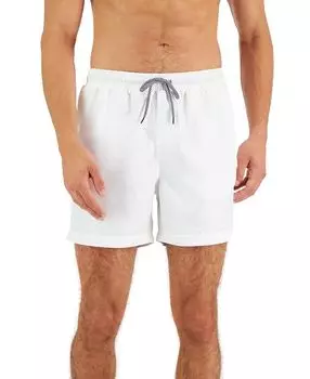 Мужские быстросохнущие плавки solid 5 обычной посадки inc, созданные для macy's INC International Concepts, белый