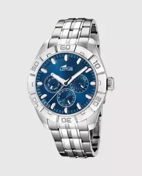 Мужские часы 15814/A в серебристо-стальном корпусе LOTUS, серебряный