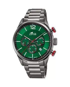 Мужские часы 18686/4 Chrono из черной стали LOTUS, черный