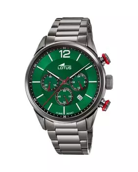 Мужские часы 18686/4 Chrono из черной стали LOTUS, черный