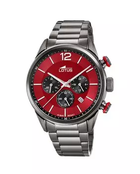 Мужские часы 18686/5 Chrono из черной стали LOTUS, черный