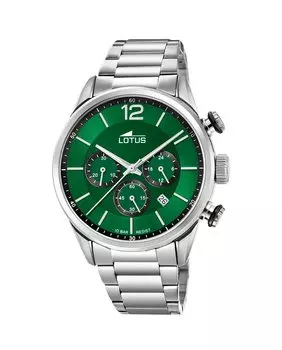 Мужские часы 18688/4 Chrono в серебристой стали LOTUS, серебро