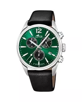 Мужские часы 18691/4 Chrono в черной коже LOTUS, черный