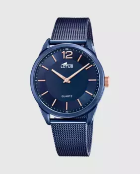 Мужские часы 18735/A Минималистичные синие стальные LOTUS, синий