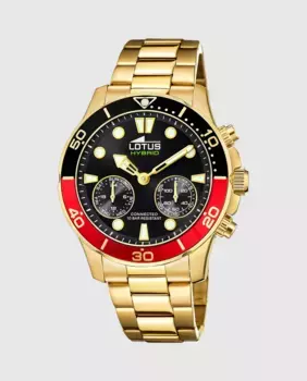 Мужские часы 18802/4 Connected из золотой стали LOTUS, золотой