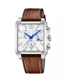 Мужские часы 18851/1 Chrono в коричневой коже LOTUS, коричневый