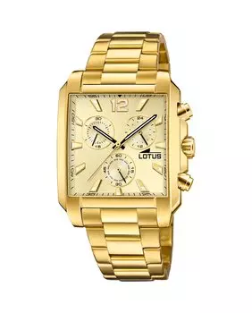 Мужские часы 18853/5 Chrono из золотой стали LOTUS, золотой