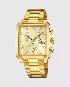 Мужские часы 18853/5 Square Series Gold Steel LOTUS, золотой