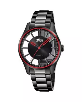 Мужские часы 18905/1 Excellence в черной стали LOTUS, черный