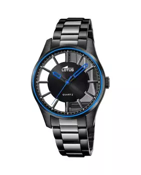 Мужские часы 18906/1 Excellence в черной стали LOTUS, черный