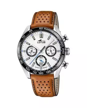 Мужские часы 18915/1 Chrono в коричневой коже LOTUS, коричневый