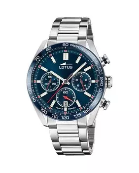 Мужские часы 18916/4 Chrono из серебристой стали LOTUS, серебро