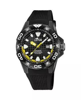Мужские часы 18928/2 Diver черные резиновые LOTUS, черный