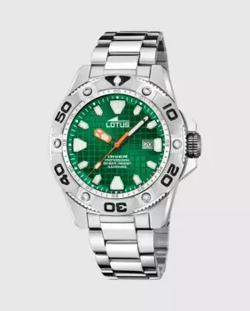 Мужские часы 18929/C Diver из серебристой стали LOTUS, серебряный